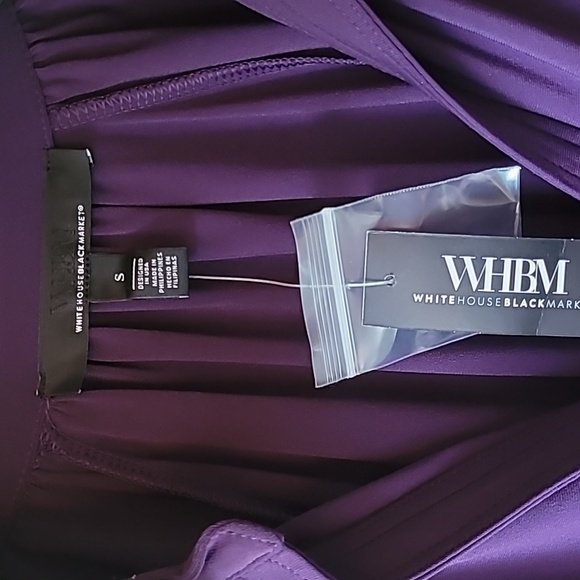 NWT WHBM purple collared blouse size S - Picture 2 of 6